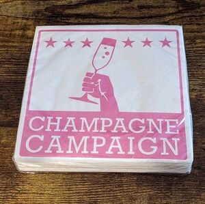 Champagne Party Beverage Napkins NWT!